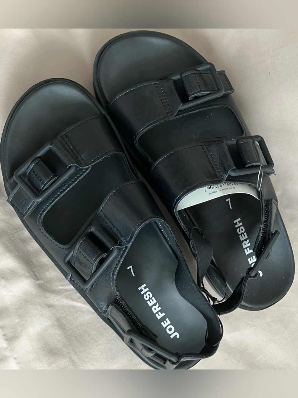 Joe Fresh Platform Fisherman Sandals - Size 7 - Black - NWT - Picture 8 of 8